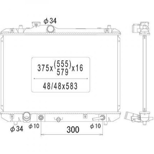 DCM3108 - Радіатор suzuki swift iii 02/2005-