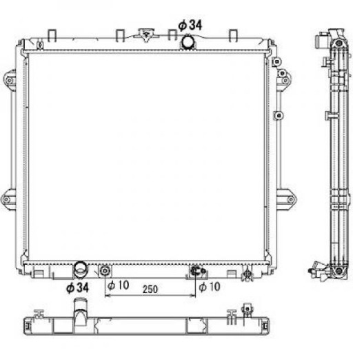 DCM3341 - Радиатор Toyota Landcruiser 2010-