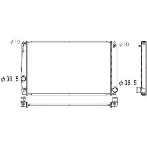 DCM3292 - Радиатор toyota rav 4 11/2005-