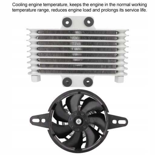 QC65957 - Маслорадиатор мотоцикла 20см м6фок