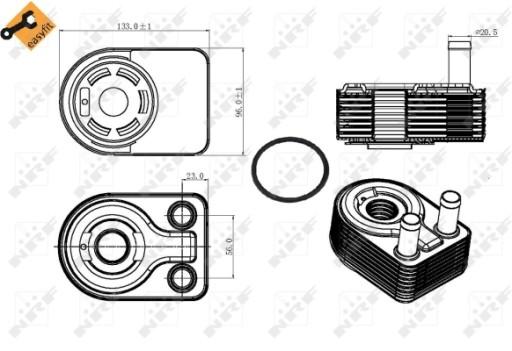 86226005 NRF - Мастило моторне охолоджувач EASY FIT 31312