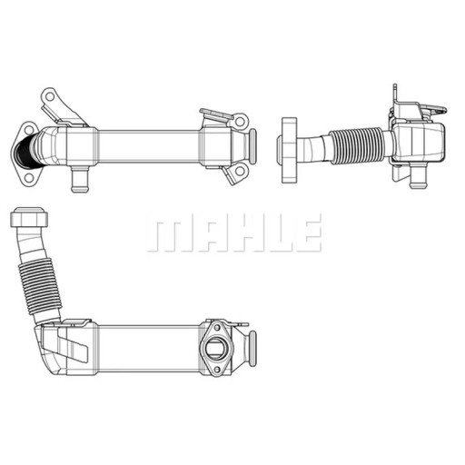 CE 17 000P - Радіатор, рециркуляція вихлопних газів MAHLE CE 17 000P