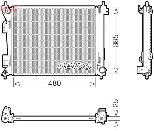 DRM43010 - Радиатор двигателя KIA RIO IV, STONIC 1.4D/1.6D