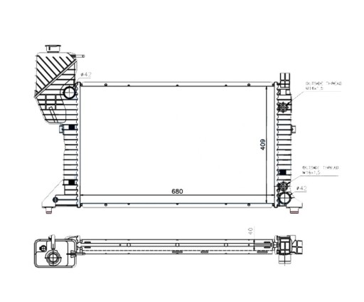 9015003400 - Кулер для воды mercedes benz sprinter 02.95-