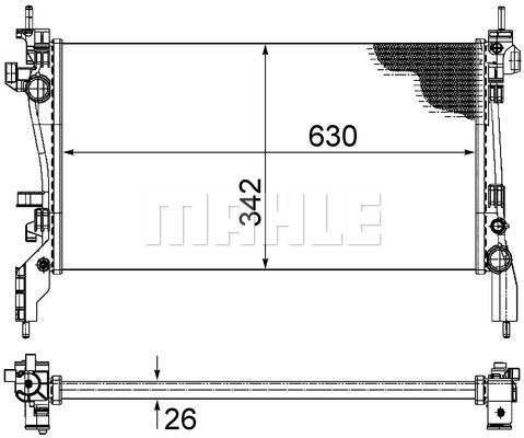 CR 1120 000S - Кулеры для воды MAHLE CR 1120 000S