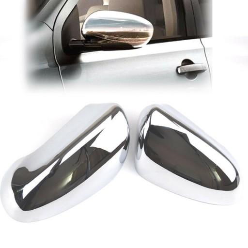 Хромированные зеркальные чехлы NISSAN QASHQAI 07-13R.