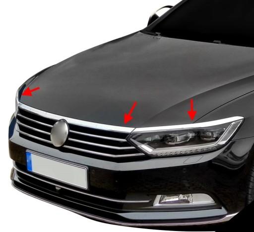 Хром решетка решетки для VW Passat B8 2014-