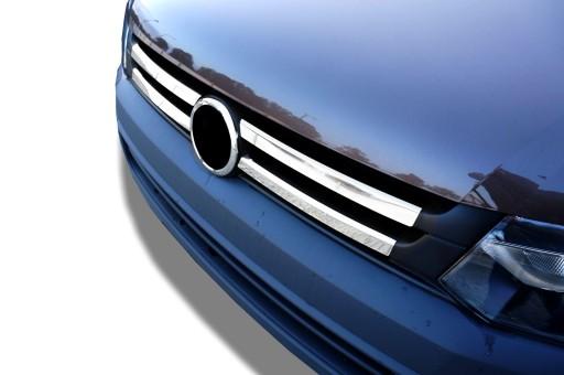 Хром накладки планки для гриля VW T5 FL