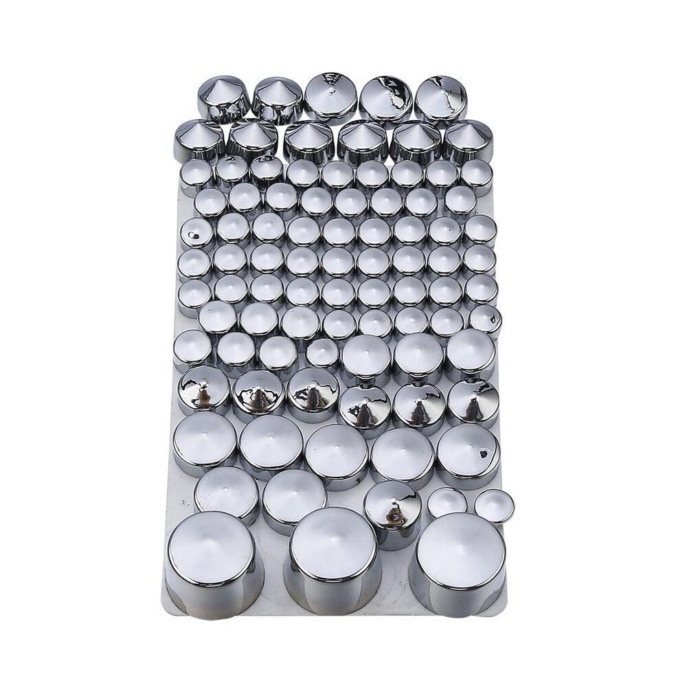 Хром ABS Болт топперы крышки набор подходит для H