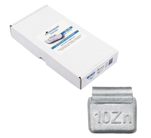 Обтяжувачі ЦИНКОВІ шиповані для сталевих дисків 10г 100шт Fivestars