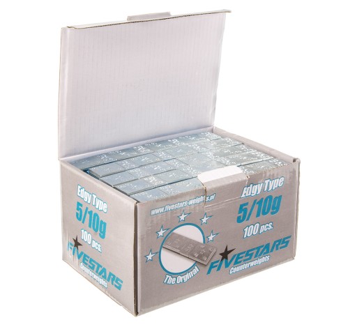 Грузики клееные FE, оцинкованные 5/10г EDGY 10 шт Fivestars