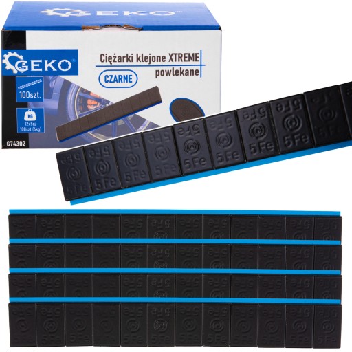 Гири клееные XTREME, с черным покрытием - 2х10 шт.