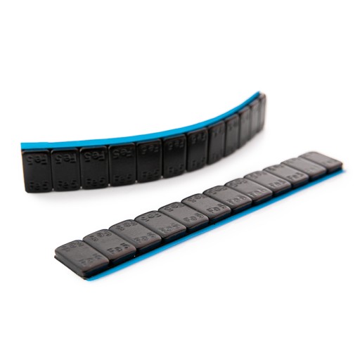 Чорні клеєні гирі WX-MAX 60г 12х5г 3.8мм Easy Clean - 100 шт.