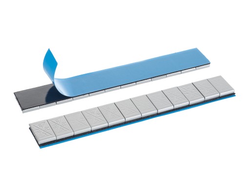 Грузики клееные оцинкованные 5гх1200 шт для алюминиевых дисков, квадратных колес