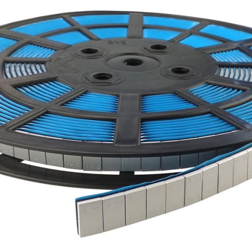 Приклеенные оцинкованные грузики FE 5 г x 1200 для катушки с алюминиевыми дисками