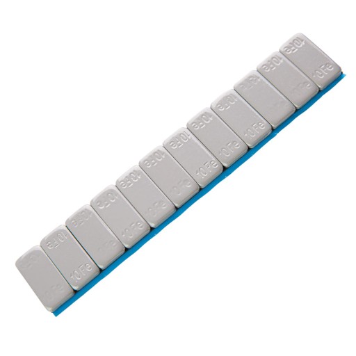 Грузики клееные с покрытием серые широкие ленты SUV Offroad 12х10г 25шт/кор.