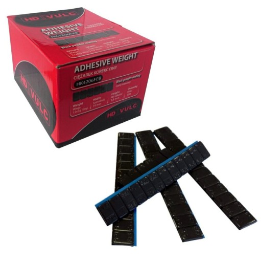 Приклеенные стальные грузики для алюминиевых дисков HD VULC типа HK4206 (Fe)