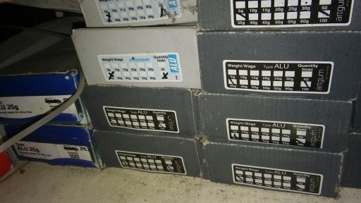 Грузики для алюминиевых дисков 25 г, 35–60 г.