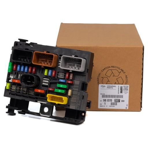 9807028780, 9807028780 - Citroen berlingo peugeot partner блок предохранителей модуль bsm оригинал