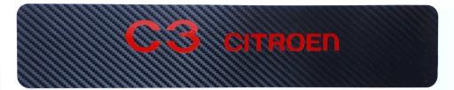 Citroen C3 наклейки для защиты порогов