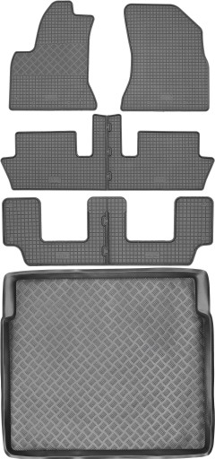 Citroen C4 Grand Picasso 7os 06-13 SET - Коврики + коврик в багажник