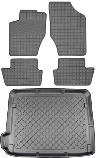 Citroen C4 II HB 2010-2018 SET - Коврик в багажник + коврик для ног