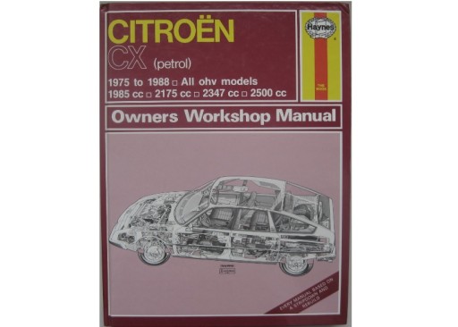 Citroen CX 1975-1988 ремонтная книга Haynes
