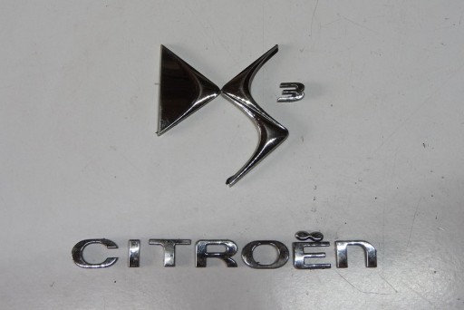 LogoKlapaDS3 - Citroen DS3 09-14 Хромированная эмблема на задней крышке багажника