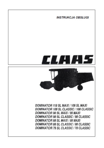 Claas Dominator 118 SL Maxi....78-инструкция RU