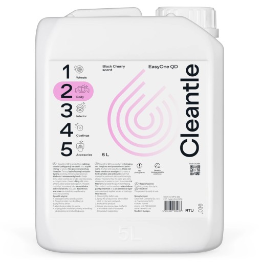Cleantle EasyOne QD - Швидкий і простий у використанні Quick Detailer 5L