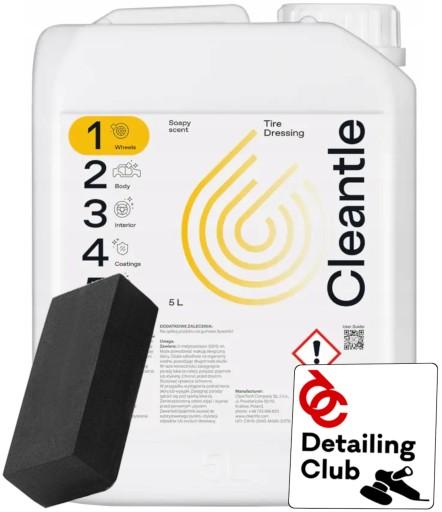 Cleantle Tire Dressing For Tires Seals Захищає Покращує зовнішній вигляд 5 л