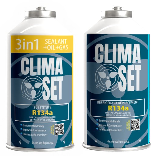 ClimaSet 3в1 R134a + газ R134a для пробивання кондиціонера 800 г