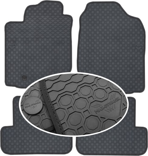 Corolla Verso I Minivan 02-04 гумові килимки PrimeLiner - Чорні