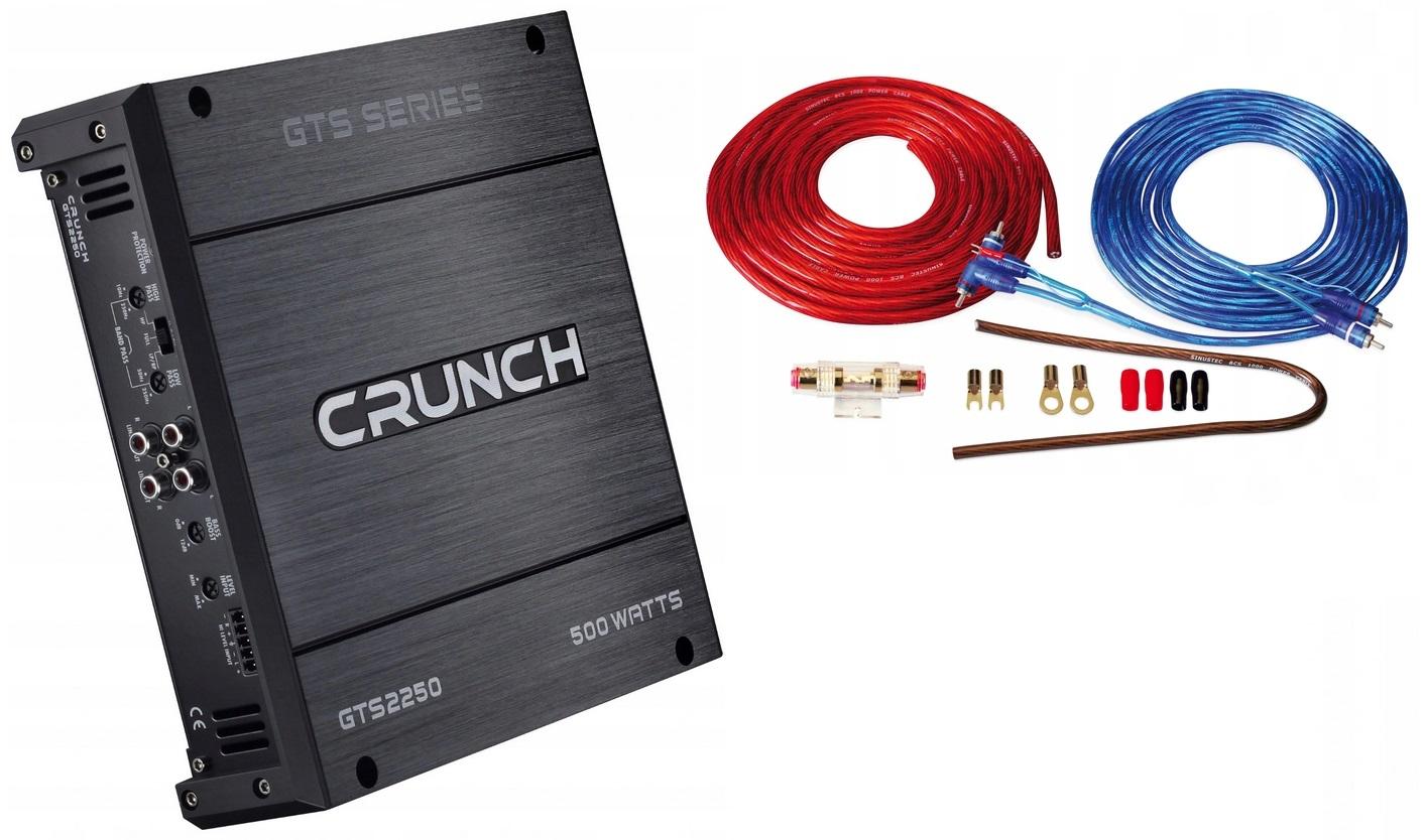Crunch gts2250 автомобільний підсилювач + кабелі 10 мм