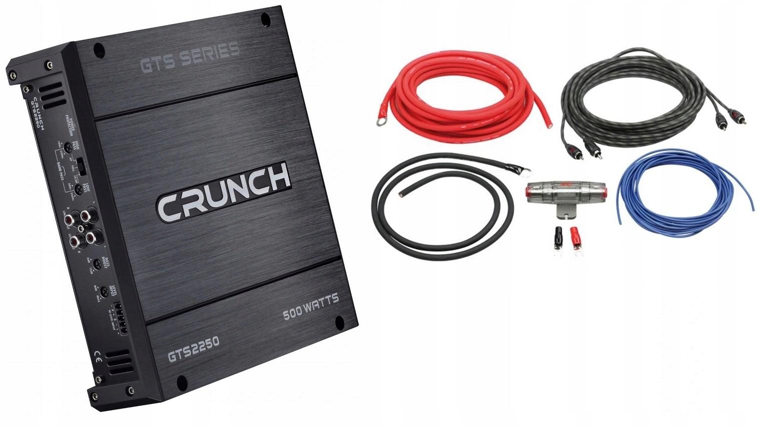 Crunch GTS2250 автомобильный усилитель кабели 10 мм2