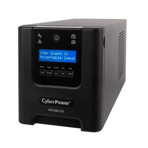 Джерело живлення CyberPower PR750ELCD ДБЖ 0,75 кВА 675 Вт 6 розеток