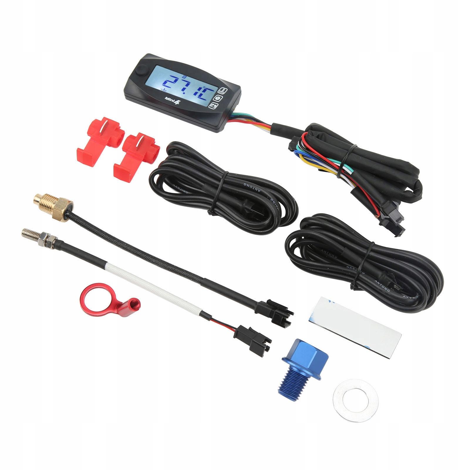 Цифровой дисплей мотоцикла 4 в 1 термометр