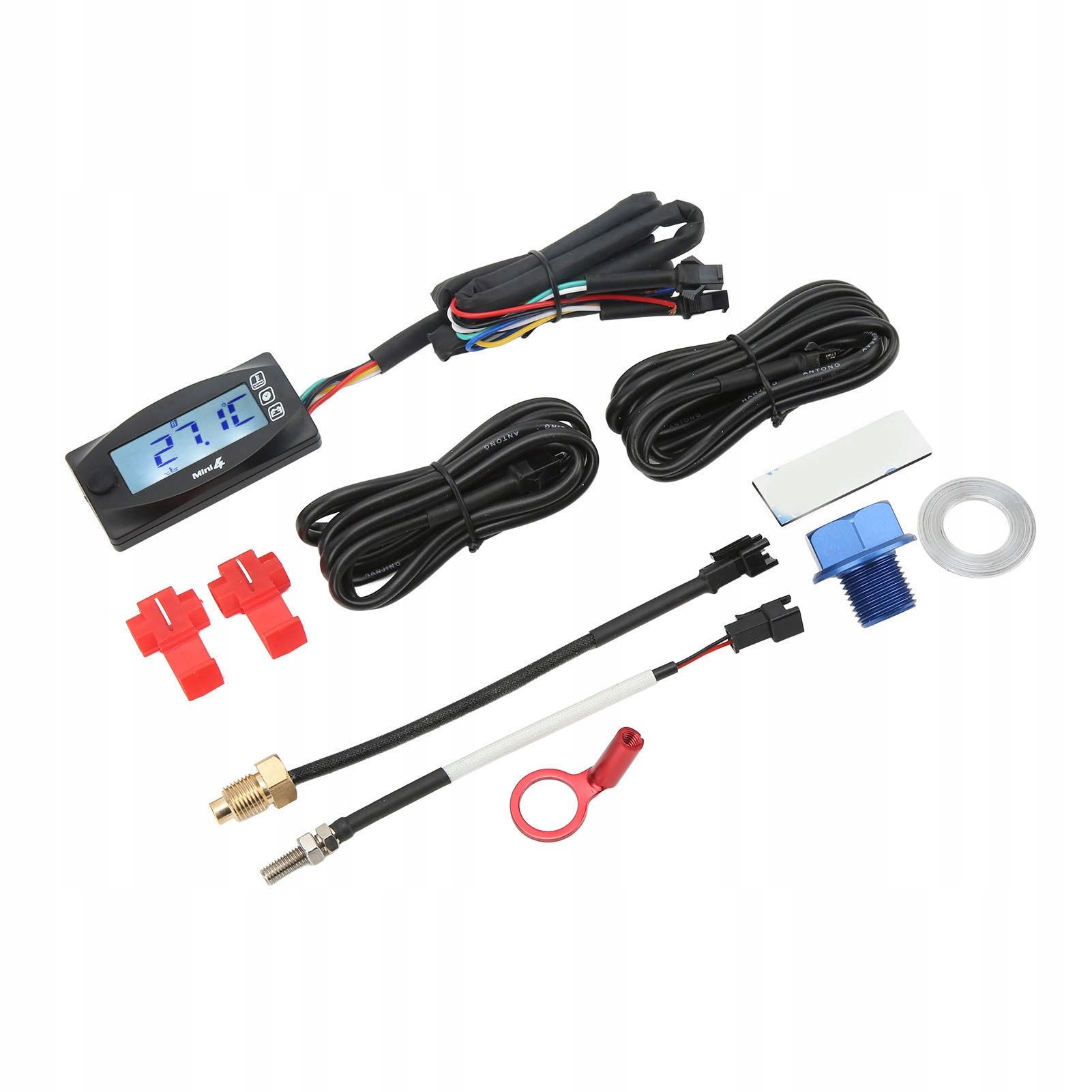 Цифровой дисплей мотоцикла 4 в 1 термометр