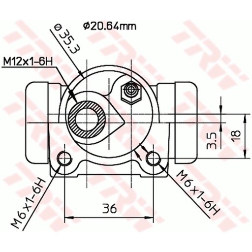 Гальмівний циліндр TRW BWF166