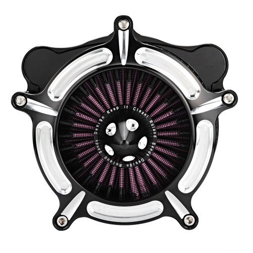 Чорний алюмінієвий мотоцикл модифікація 8P фільтр впускний фільтр