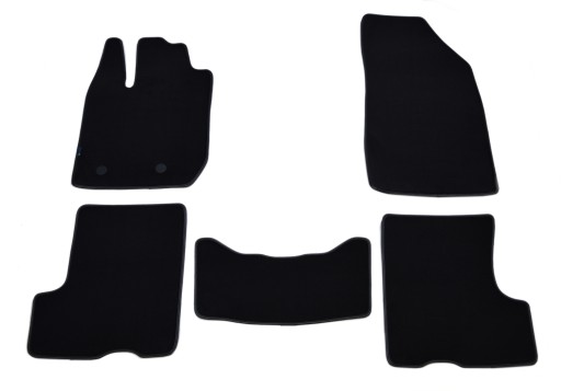 Черные велюровые коврики Diamond, ALDOS - Dacia Duster 2018 г.в. / 5 шт.