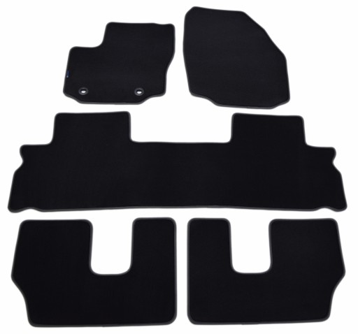 Коврики велюровые чёрные Diamond, ALDOS - Ford Galaxy 7os 2006-2012/ 5 шт.