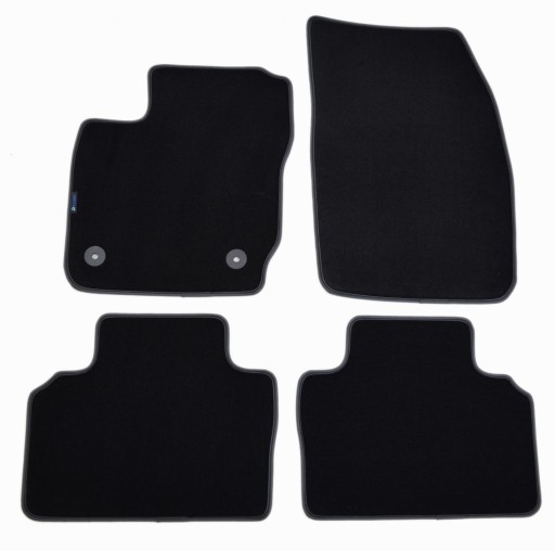 Black Diamond, велюровые коврики ALDOS - Ford Tourneo Courier 2014-2023 гг.