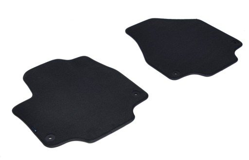 Чёрные велюровые коврики Diamond, ALDOS - Pacifica 2017 года. К+П / 2 шт.