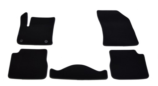 Чорні велюрові килимки Diamond, ALDOS - Peugeot e-2008 з 2020р. / 5 шт