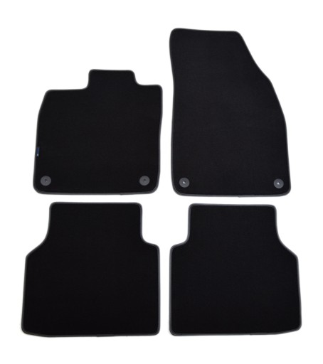 Black Diamond, велюровые коврики ALDOS — Skoda Enyaq с 2021 года.