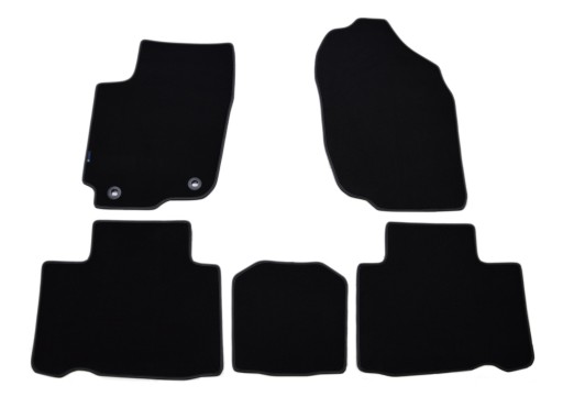 Black Diamond, велюровые коврики ALDOS - Toyota RAV4 Hybrid 2015-2018 гг.