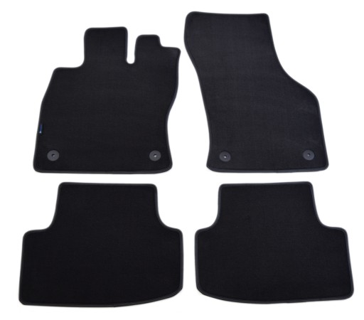 Black Diamond, велюровые коврики ALDOS — VW Golf VIII HB с 2020 года.