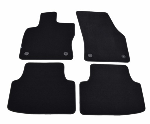 Black Diamond, велюровые коврики ALDOS - VW Tiguan 2016-2024 гг.