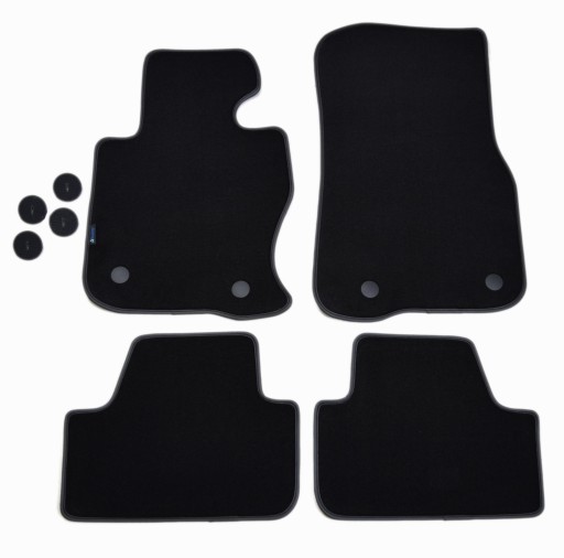 Велюровые коврики Black Diamond - BMW F33 Convertible xDrive 2014-2021 гг. +ЛИПУЧКИ